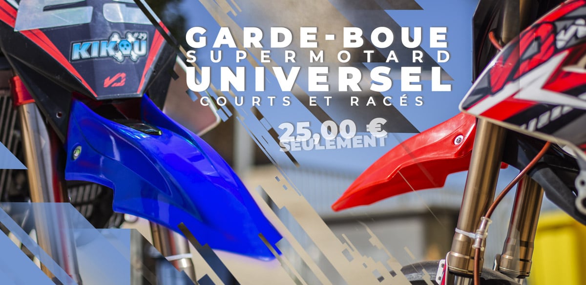 image de présentation des garde-boue supermotard ACB court pas chers