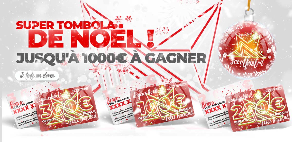 Image de présentation de la tombola de Noël 2025 scootfast