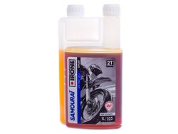Huile moteur Ipone 2T Samouraï 100% synthese senteur fraise 1L