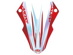 Kit déco garde boue Acerbis Evo Most chromé rouge