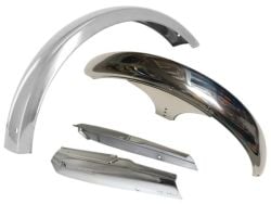 Pack garde boue avant et arrière inox Peugeot 103 chromé