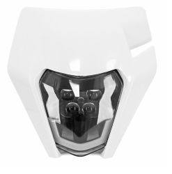 Plaque phare LEDs type KTM blanc