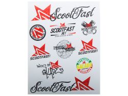 Autocollant Scootfast 27,5 x 21,5 cm Blanc