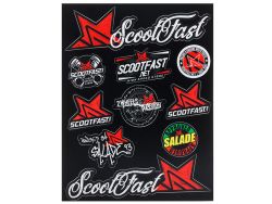 Autocollant Scootfast 27,5 x 21,5 cm Noir