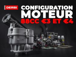 Configuration moteur 88cc Derbi Euro 3 et 4
