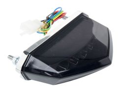 Feu arrière Watts Derbi Senda Noir à leds avec clignotants intégrés
