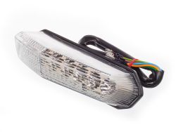Feu arrière Derbi transparent avec clignotant intégrés 