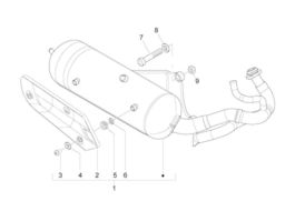 Capotage-Cache Motore Per Piaggio 50 Ciao Px - Coppia Nero - Ricambio Originale