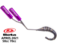 Pot d'échappement 50cc 70cc Beta à partir de 2021 passage haut double sortie