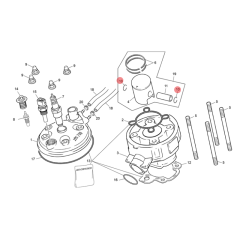 Clips de piston origine Sherco 50