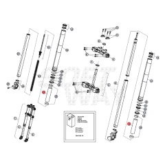 Entretoise fourreau de fourche origine Beta RR 50 2T après 2021