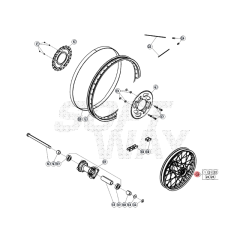 Jante arrière complète origine Beta RR 50 2T après 2021