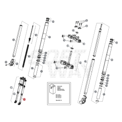 Fourreau de fourche gauche origine Beta 50 2T après 2021
