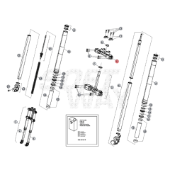 Té de fourche supérieur origine Beta RR 50 2T après 2021