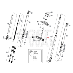 Té de fourche inférieur origine Beta RR 50 2T après 2021