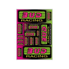 Autocollant Bud Racing classic 21x30cm 
