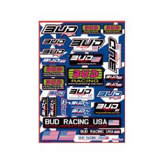 Autocollant Bud Racing  USA (x28) 