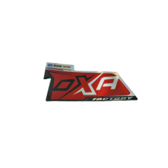 Autocollant pour silencieux OXA Factory Black Edition rouge