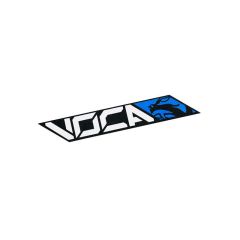 Pegatina Voca Racing azul 110x40mm