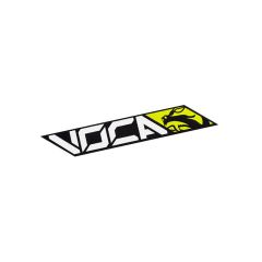 Pegatina Voca Racing amarilla 110x40mm