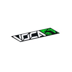 Pegatina Voca Racing verde 110x40mm