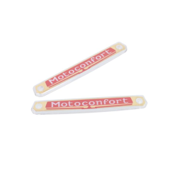 Logo barrette longue Motoconfort rouge