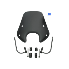 Bulle 30cm Piaggio Zip après 2000 noir mat