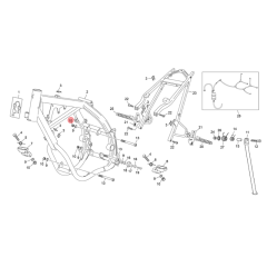 Écrou Nylstop M8 embase origine Sherco 50 HRD SM Black Moon RS après 2024