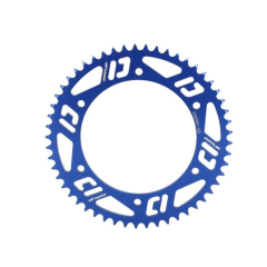 Couronne alu 53 dents 420 Doppler Beta RR SM après 2005 bleu 100mm