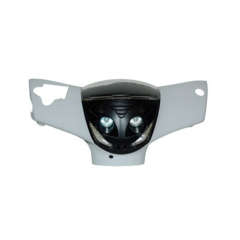 Couvre guidon avec feu avant Led DMP Piaggio Zip après 2000 blanc 