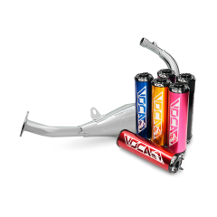 Pot d'échappement Voca Chromed passage bas 50cc 70cc Minarelli AM6