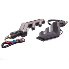 Clignotant séquentiel orange avec feu stop bleu