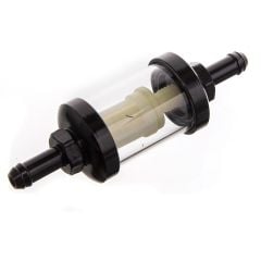 Filtre à essence lavable alu transparent et noir 7mm