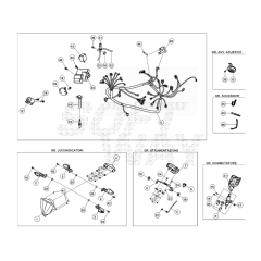 Schéma éclaté faisceau électrique Beta RR 50