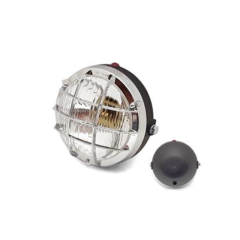 Feu avant BA20D rond cyclo grille chromé