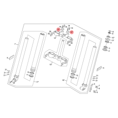 Pontet supérieur de guidon origine Sherco 50 HRD SM Black Moon RS après 2024