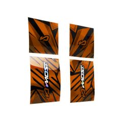 Kit déco fourche inversée Most holographique orange
