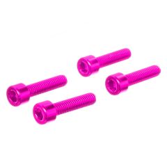 Kit visserie pipe d'admission Most Minarelli AM6 aluminium rose