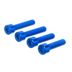  Kit de tornillos tobera Derbi para carga 5mm Most inclinada de 5° aluminio azul