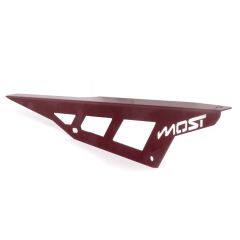 Protège chaîne Most Yamaha DT 50 aluminium bordeaux
