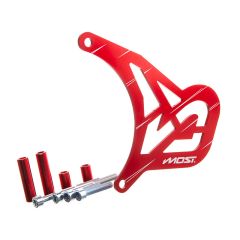 Cache pignon Most Racing Derbi alu rouge