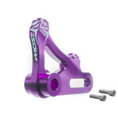 Patte de déport CNC étrier Radial arrière Rieju MRT bras oscillant aluminium Violet