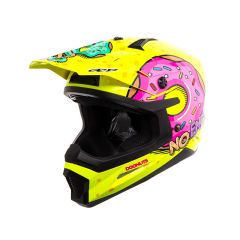 Casque Cross Noend Donuts jaune