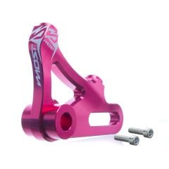 Patte de déport CNC étrier Radial arrière Rieju MRT bras oscillant aluminium Rose