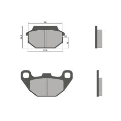 Plaquette de frein Malossi Brake Pads Kymco