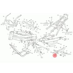 Platine de repose pied gauche origine Rieju RS2