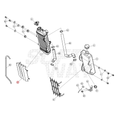 Grille de protection de radiateur origine Beta RR 50