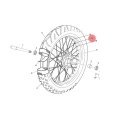 Rayon de roue avant supermotard Sherco 50 côté droit