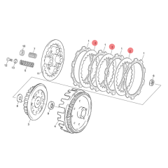 Disques d'embrayage lisses origine Sherco 50