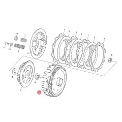 Cloche d'embrayage origine Sherco 50